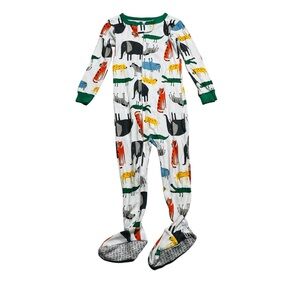 Animal Print Kids One Piece Pajama